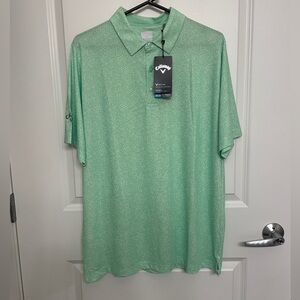 Golf Print Pattered Polo Shirt Callaway - NWT L-XL